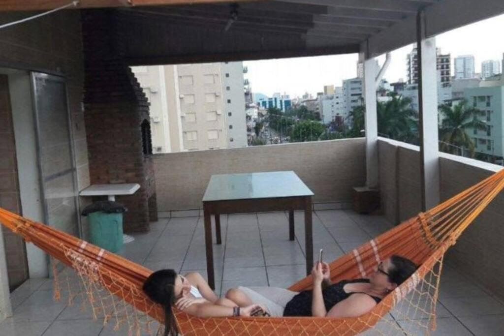 Cobertura Enorme Com Varanda E Churrasqueira Guarujá Dış mekan fotoğraf